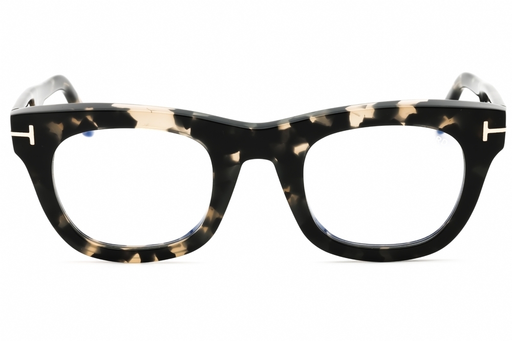 NWT Tom Ford FT5872-B-005 Black Rectangle 48mm Glasses - Picture 2 of 3